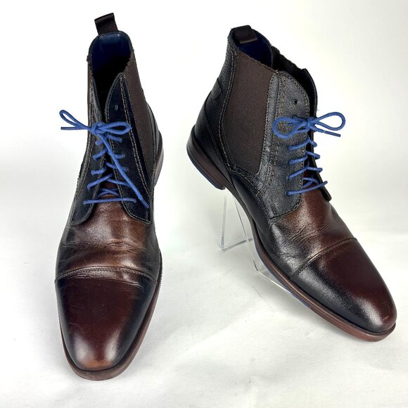 Stacy Adams Men’s Leather Dress Boots Size 10.5M Blue Laces main image 12